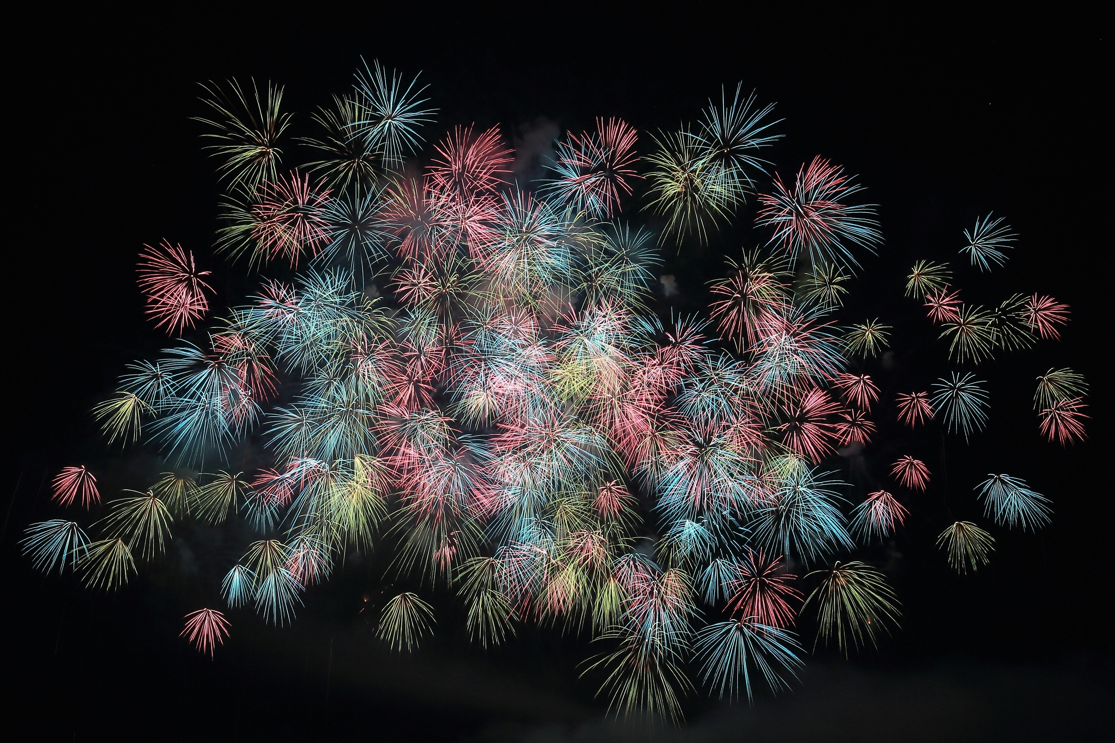 assorted-color fireworks lot